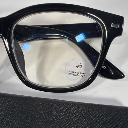 Privé Revaux The Prodigy Black Blue Light Glasses 52-18-148 with Case