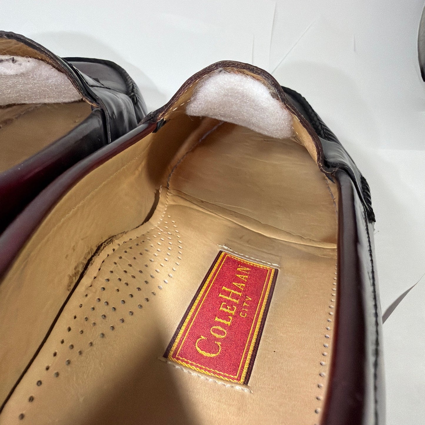 Cole Haan City Tassel Loafers Mens 11 3E Oxblood Leather Style 51150