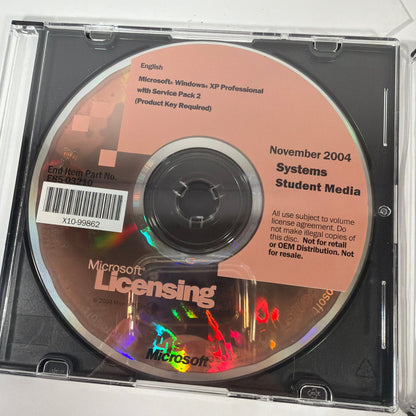 Microsoft Windows XP Professional SP2 Student Media E85-03210 + Office Pro/Ent
