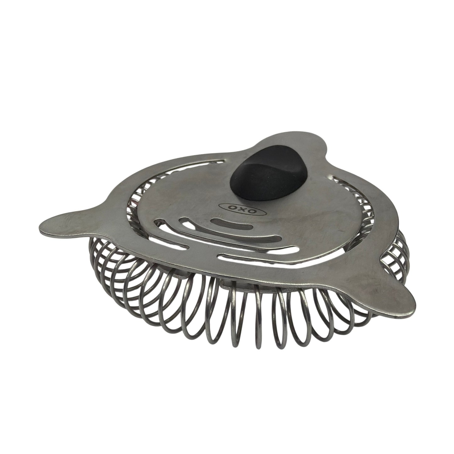 OXO Stainless Steel Cocktail Strainer With Spring Coil and Soft Grip
