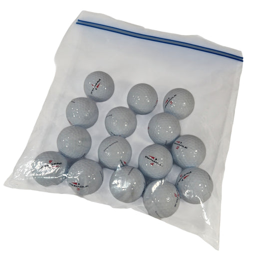 Lot of 15 Pinnacle Gold Distance Golf Balls White Excellent
