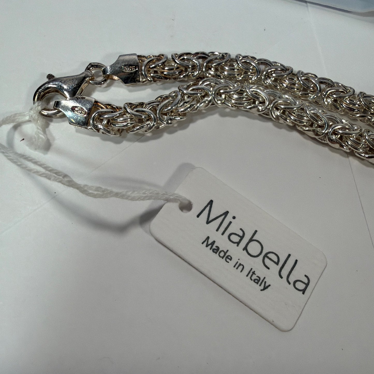 Miabella Italy 925 Sterling Silver Chain Necklace 20" 21g