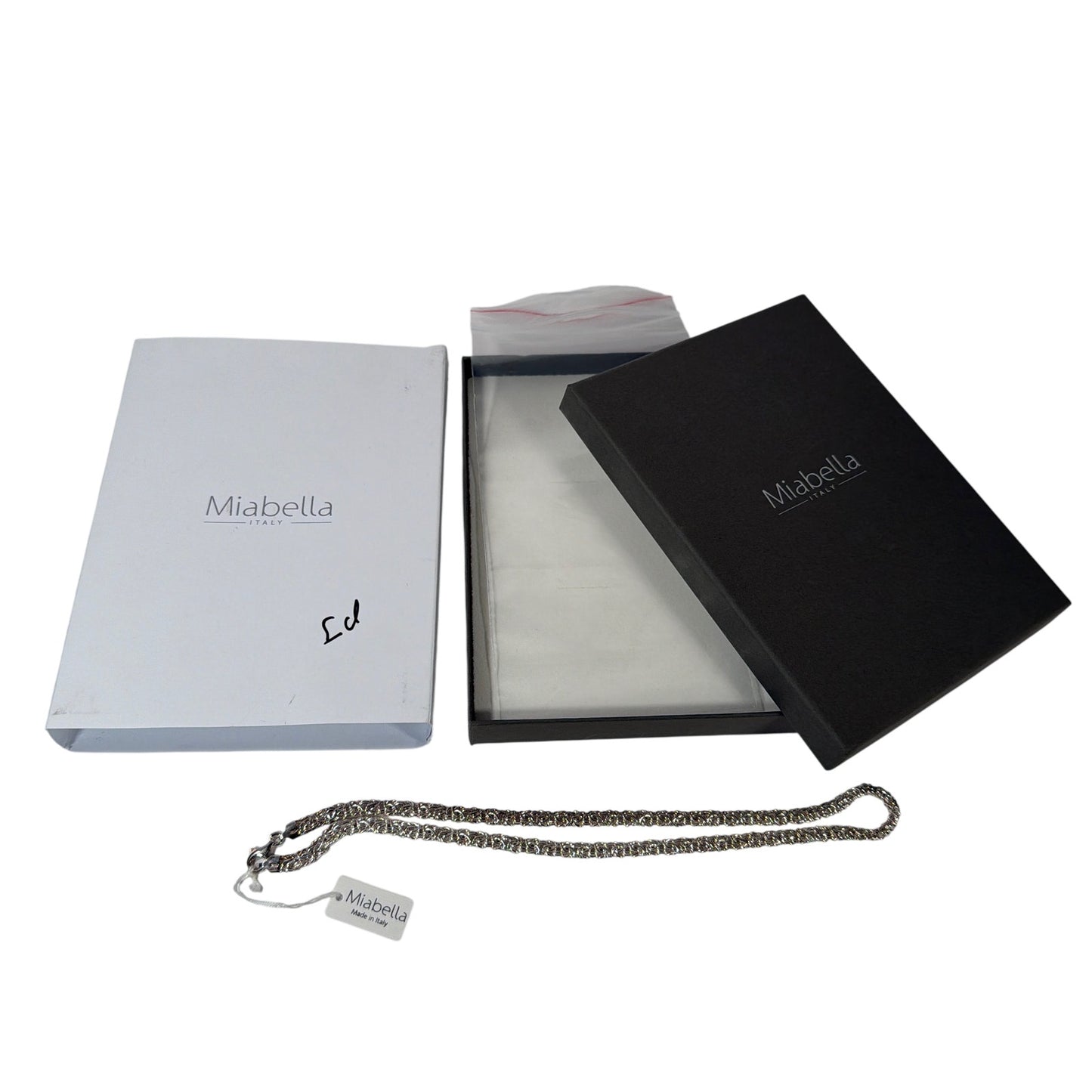 Miabella Italy 925 Sterling Silver Chain Necklace 20" 21g