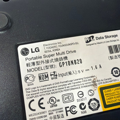 LG GP10NB20 Portable Super Multi Drive External USB DVD RW