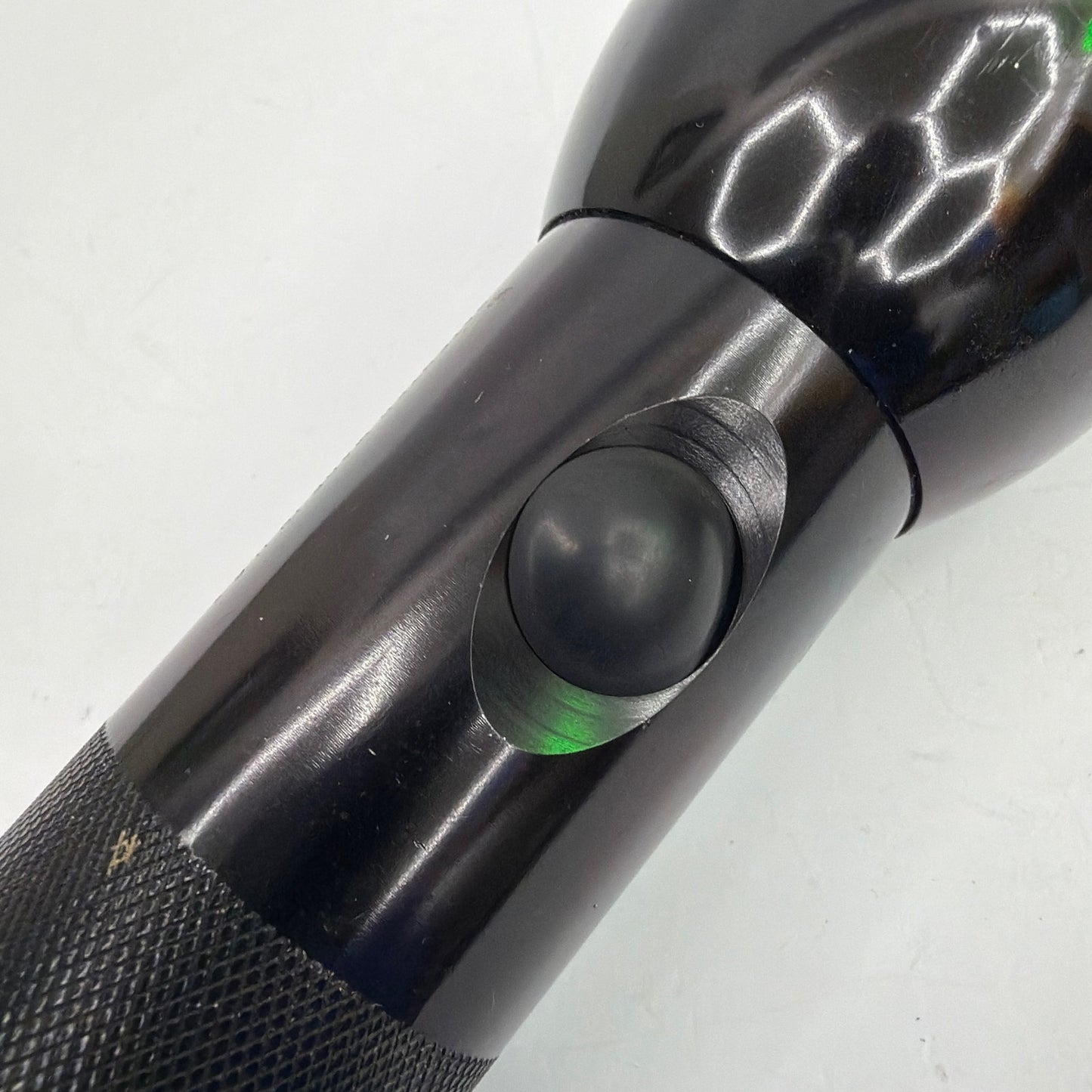Mag-Lite Mag Instrument Black D-Cell Flashlight Tested Working With Spare Bulb