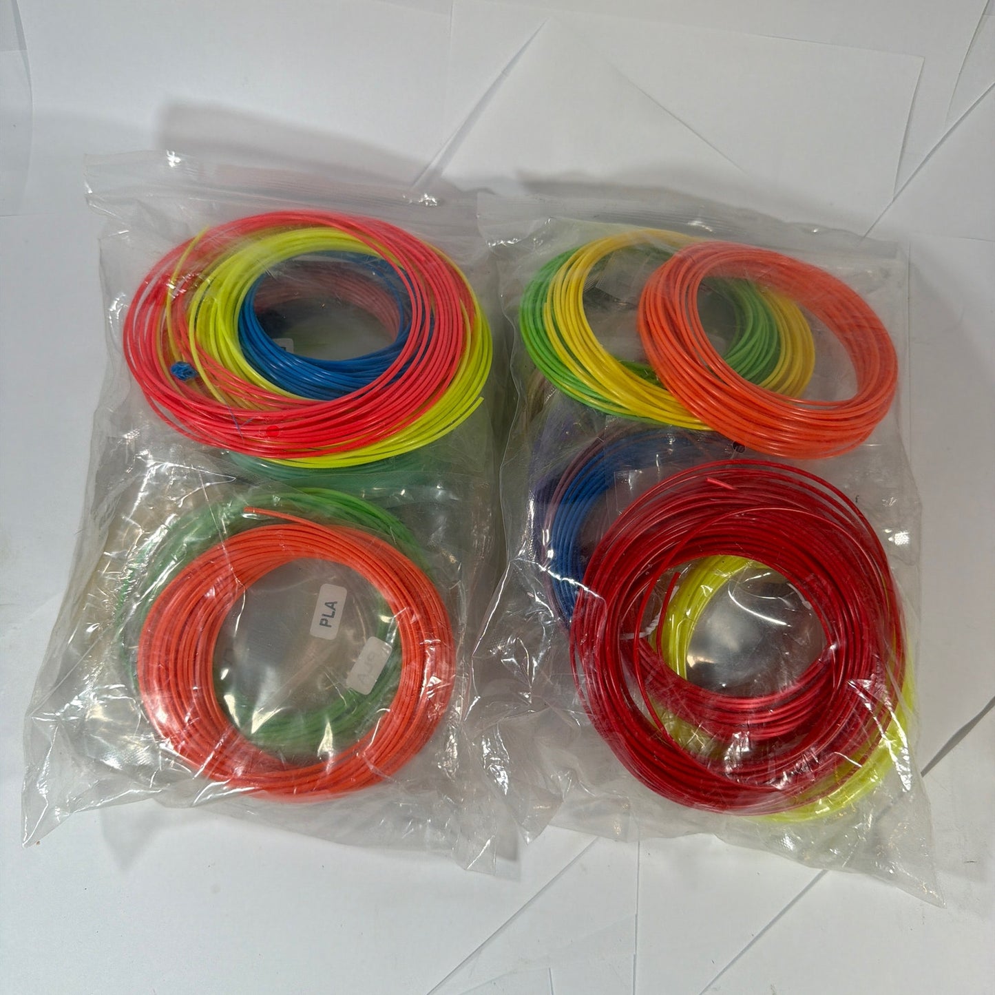PLA 3D Pen Filament Refill Lot 10m x 12pcs 2 Bags Assorted Colors