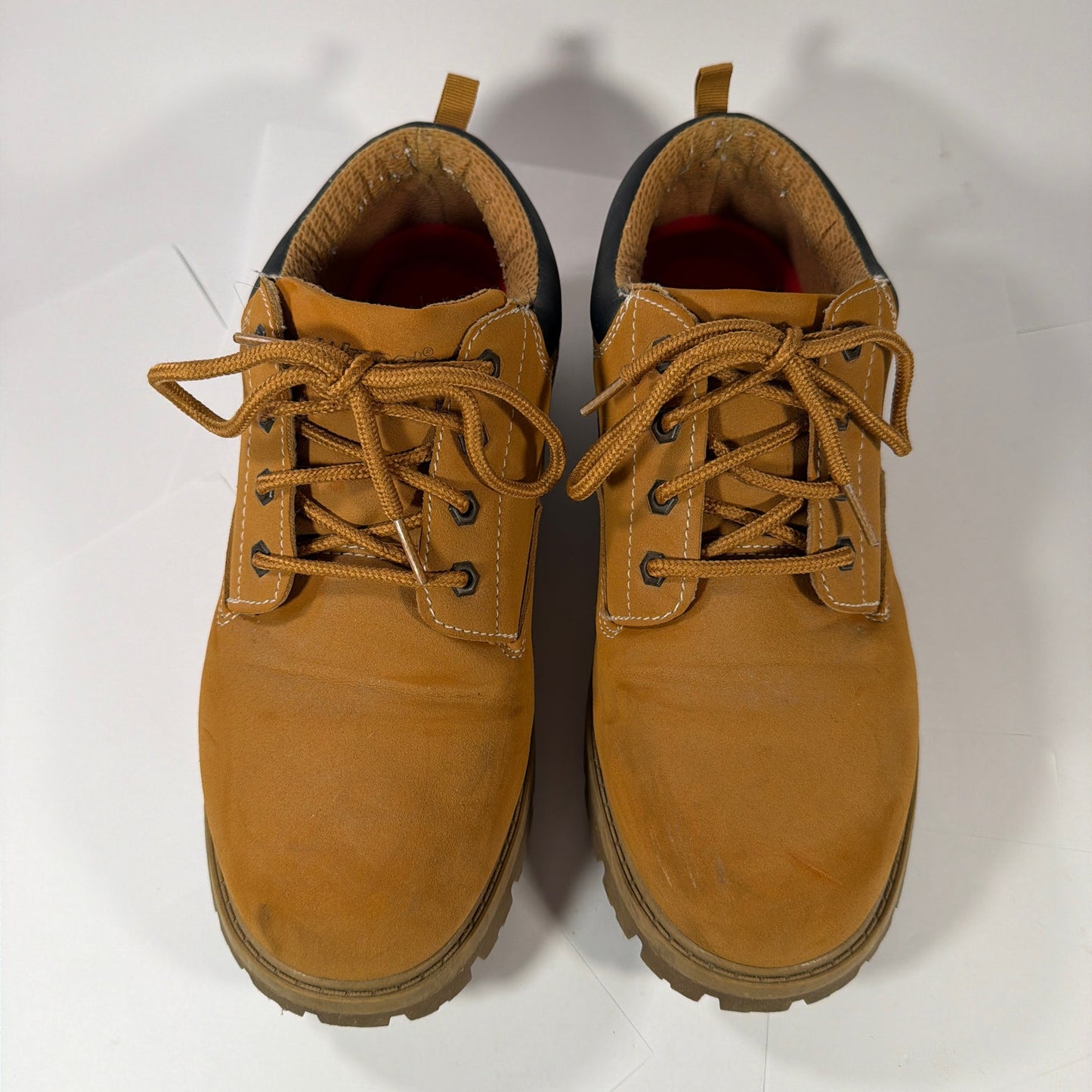 Wrangler Men's Casual Low Boot Shoes Camel Tan Lace-Up Lug Sole Size 11