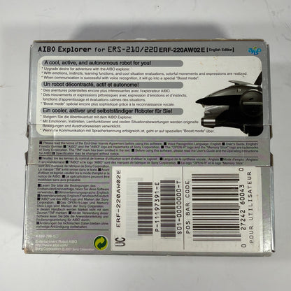 Sony AIBO Explorer ERF-220AW02E Box and Manuals Only for ERS-210 ERS-220
