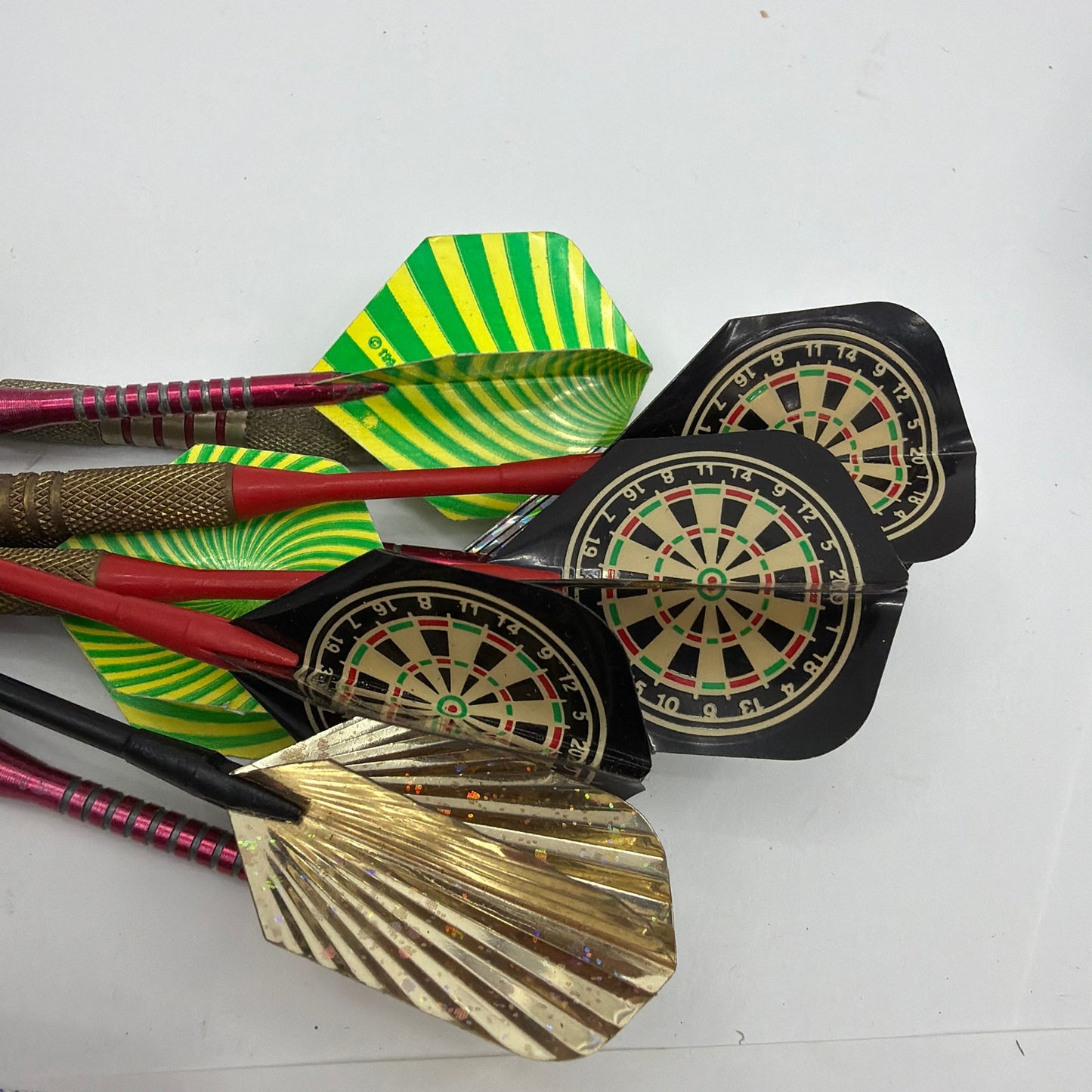 Lot of 10 Vintage Soft Tip Darts With Flights and Viper Tufflex Tips