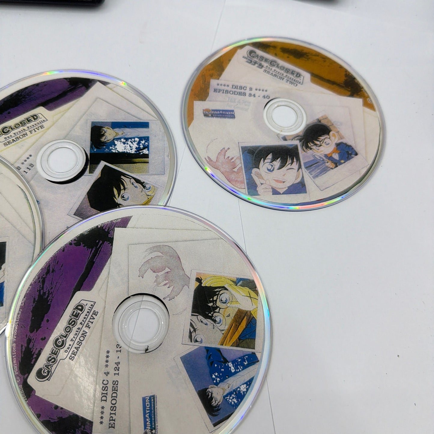 Case Closed One Truth Prevails DVD Lot Seasons 2 4 5 Incomplete Uncut