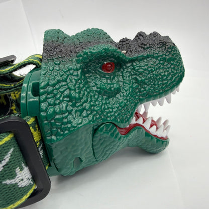 Roaring Dinosaur Head Lamp Green T-Rex USB Rechargeable Headlamp