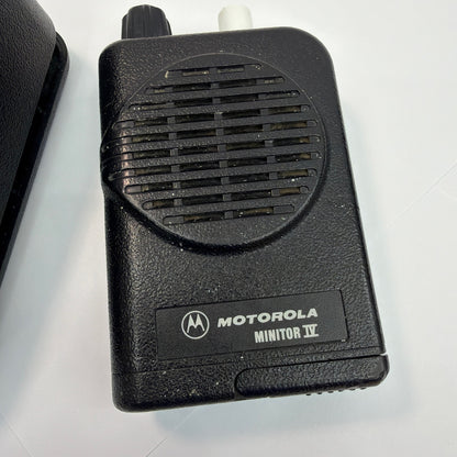 Motorola Minitor IV Pager with Charging Dock As Is For Parts Repair