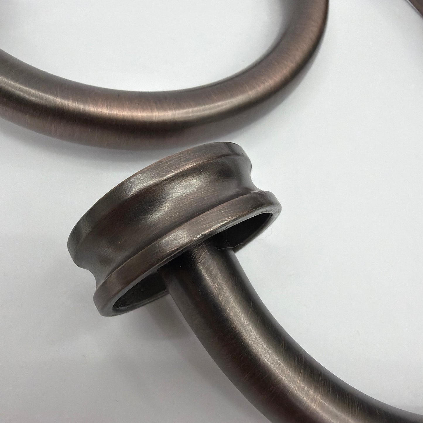 Set of 2 Oil Rubbed Bronze Scroll Curtain Holdbacks with Screws