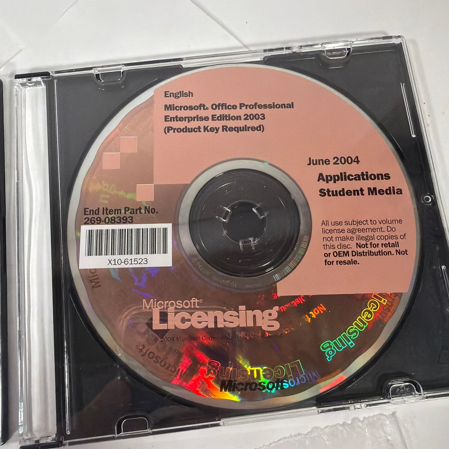 Microsoft Windows XP Professional SP2 Student Media E85-03210 + Office Pro/Ent