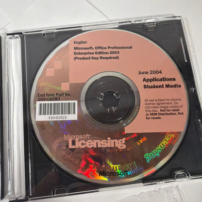 Microsoft Windows XP Professional SP2 Student Media E85-03210 + Office Pro/Ent