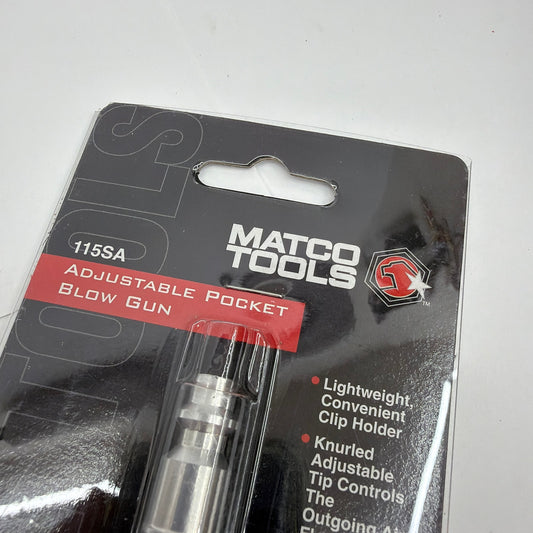 Matco Tools 115SA Adjustable Pocket Blow Gun 1/4 Inch Milton M Style Sealed