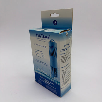 PolyTrans SPA Mineral Sanitizer Stick 3-Pack Box With 2 Sticks Present