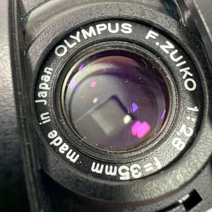 Olympus XA 35mm Film Camera with A11 Flash and Case For Parts/Repair