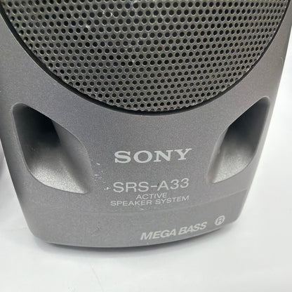 Sony SRS-A33 Mega Bass Active Speaker System Computer Speakers