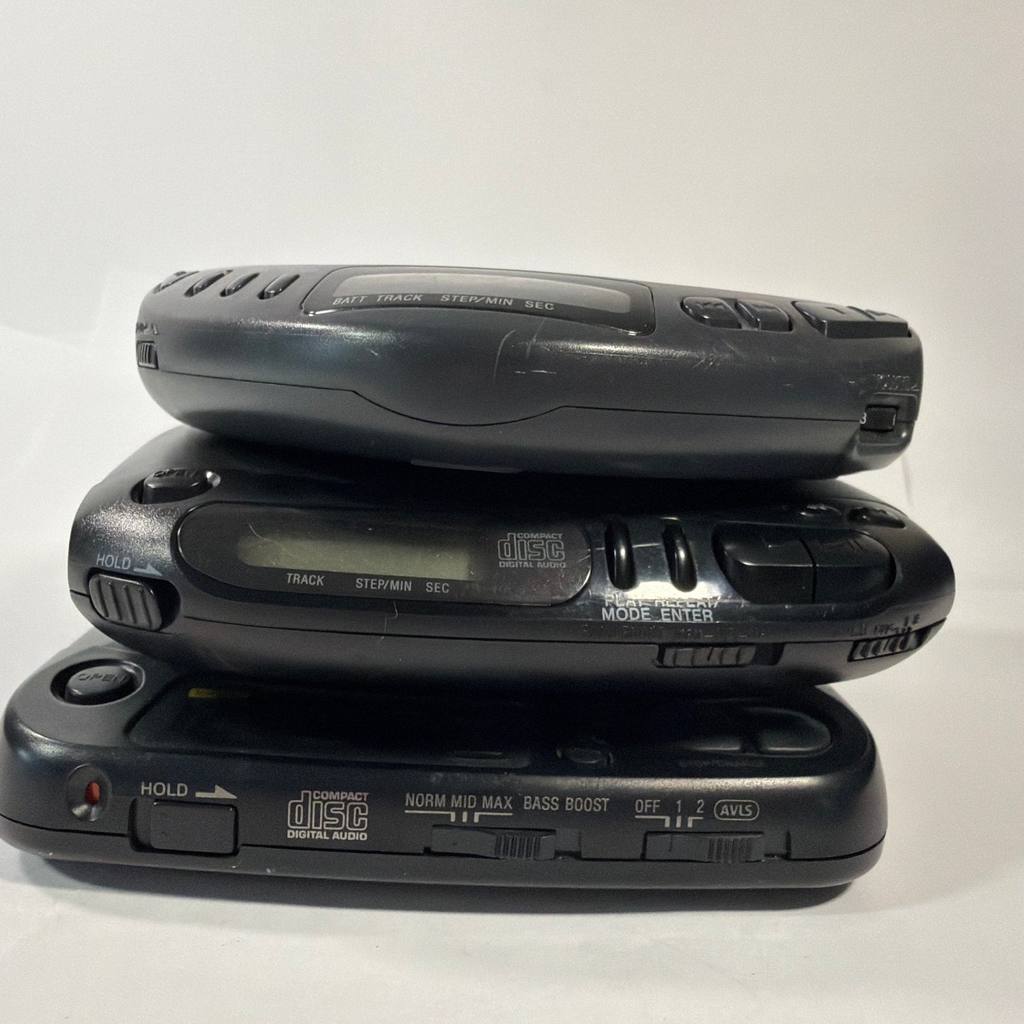 Sony Discman CD Player Lot D-141 D-125 D-E307CK For Parts Repair
