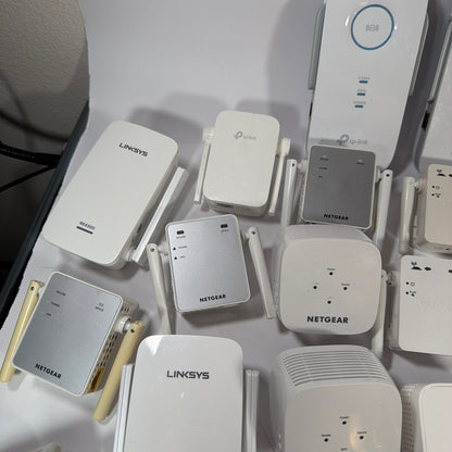 Mixed Lot Wi‑Fi Range Extenders Linksys Netgear TP‑Link Belkin Untested