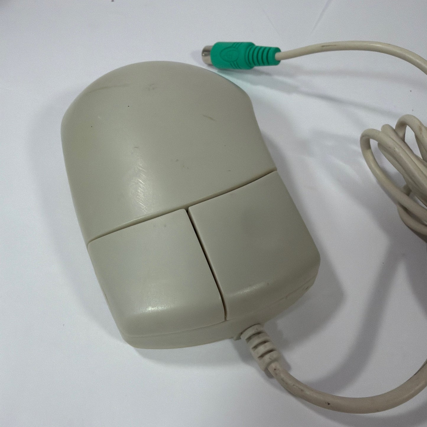 Dyna Point M2DE-42P PS/2 Wired Ball Mouse Beige Tested Working