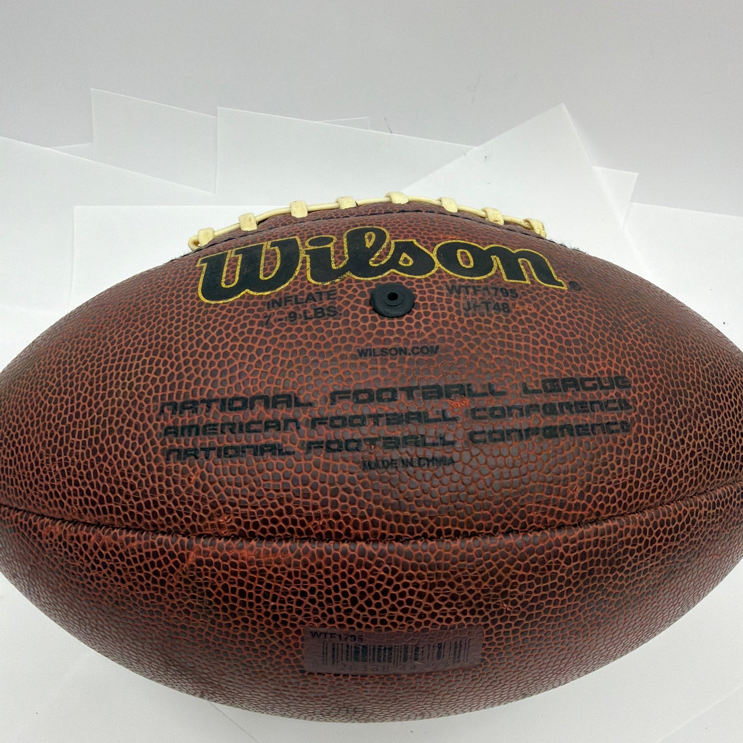 Wilson NFL Official Size Football WTF1795 Brown 12 Inch