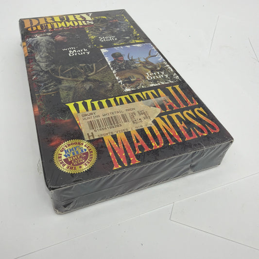 Drury Outdoors Whitetail Madness 1 VHS Sealed Hunting Video Mark Terry Drury