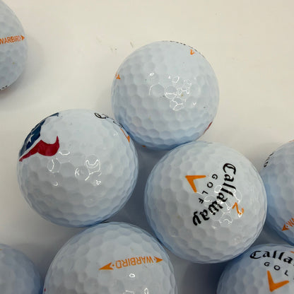 17 Callaway Warbird Houston Texans Logo Golf Balls