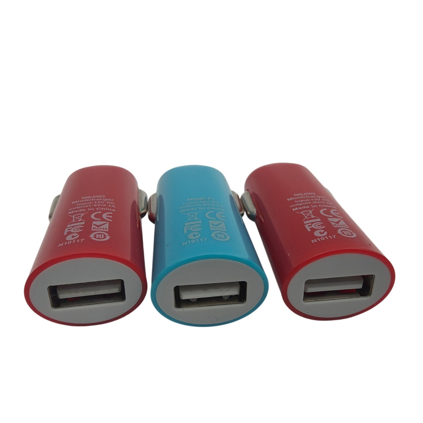 Wholly USB Car Charger Lot of 3 M8J062 x2 + F1 5V 2.4A