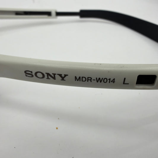 Sony MDR-W014 Lightweight Behind the Neck Stereo Headphones White Black Tested