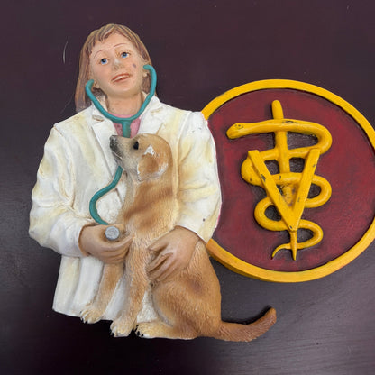 Vanmark VetCare Veterinarian Dog Hinged Keepsake Box Handcrafted China