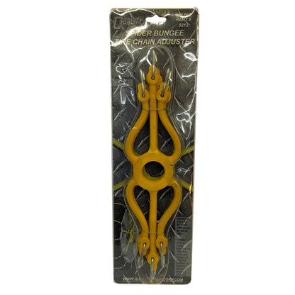 Quality Chain Corp 0212 Spider Bungee Tire Chain Adjuster 6-Arm Yellow Pair