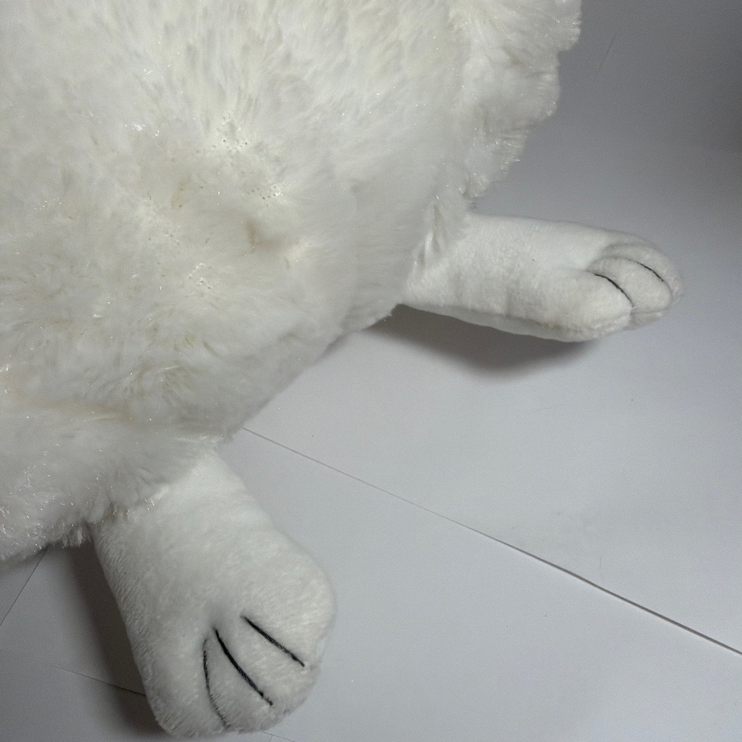 Amuse Maru-Moff Chinchilline Mochimaru White Chinchilla Plush 13.5 in