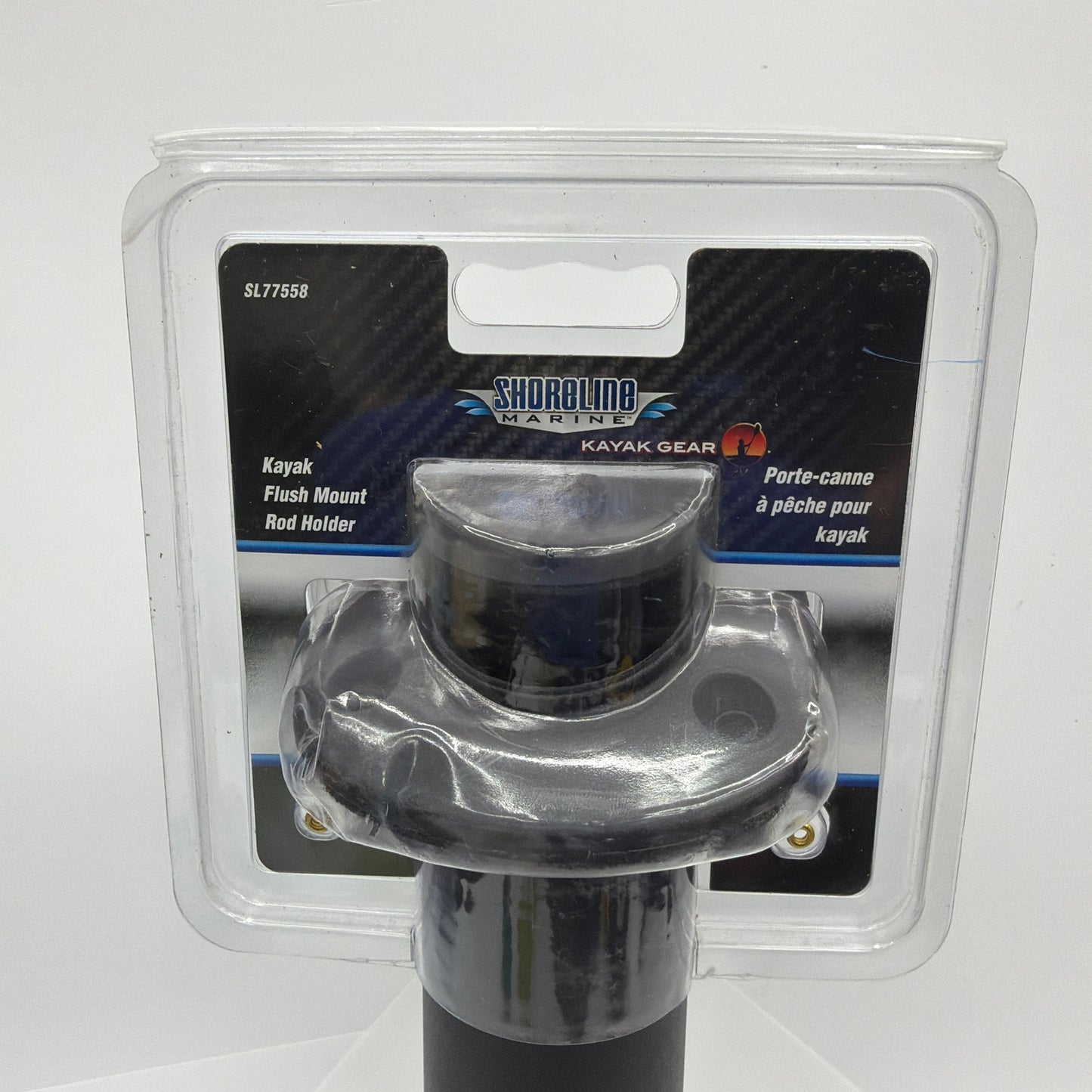 Shoreline Marine SL77558 Kayak Flush Mount Rod Holder Black