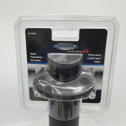 Shoreline Marine SL77558 Kayak Flush Mount Rod Holder Black