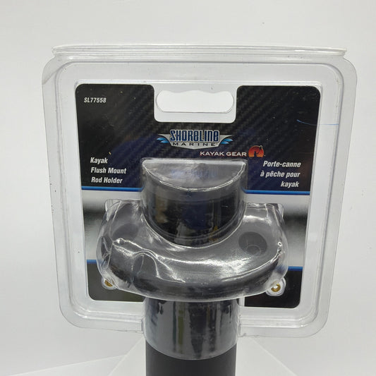 Shoreline Marine SL77558 Kayak Flush Mount Rod Holder Black