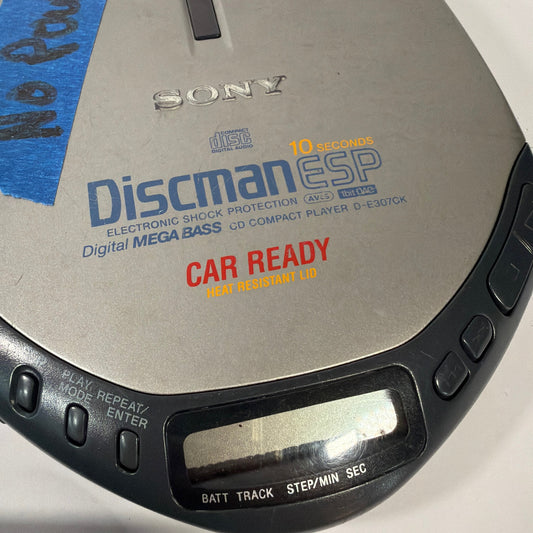Sony Discman CD Player Lot D-141 D-125 D-E307CK For Parts Repair