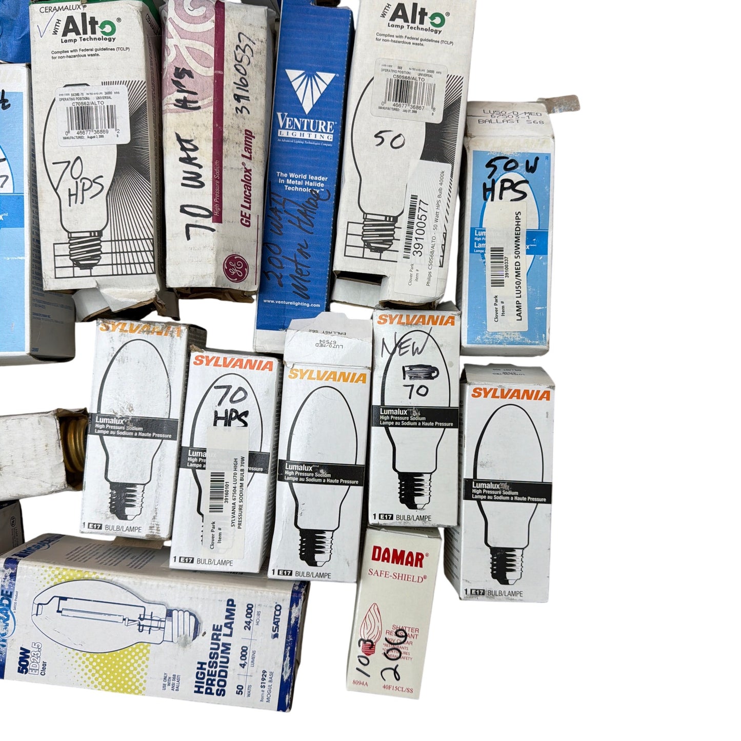 Large Mixed Lot HID / HPS / Metal Halide & Halogen Lamps + Ballasts – School Sur