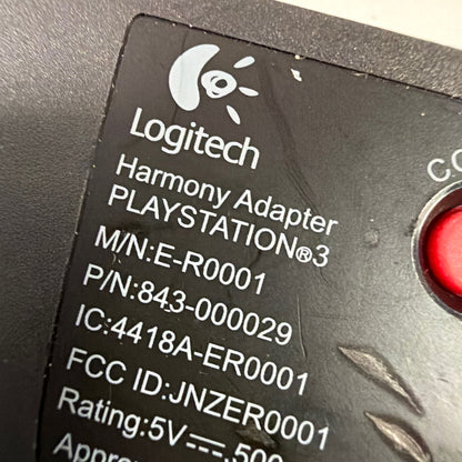 Logitech Harmony Adapter for PlayStation 3 PS3 E-R0001 843-000029 with AC Power