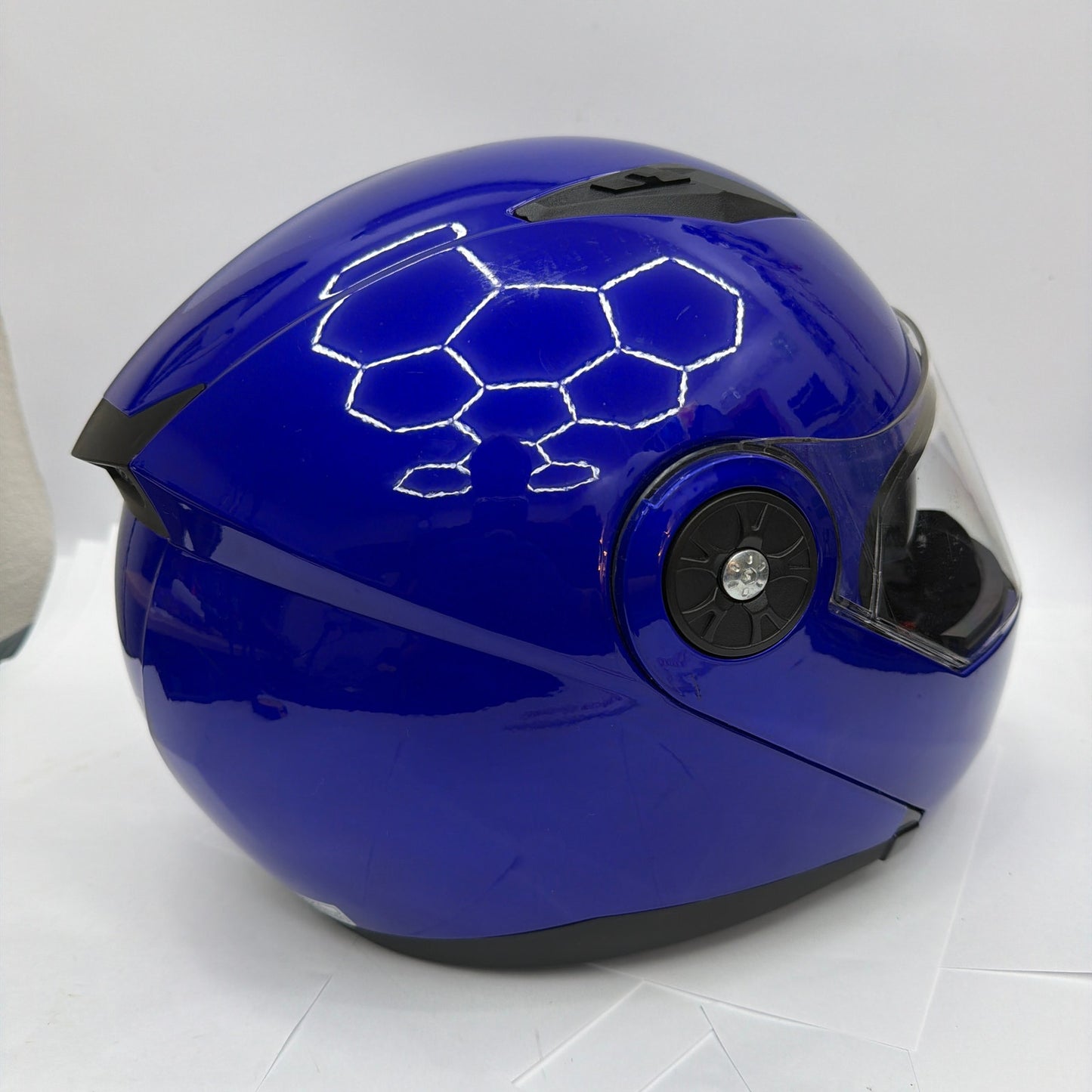 ILM ILM-115 Motorcycle Helmet Blue XXL DOT Full Face