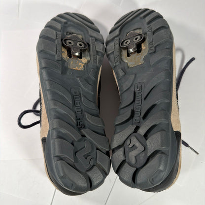 Shimano SPD Cycling Shoes Size 40 Beige Black