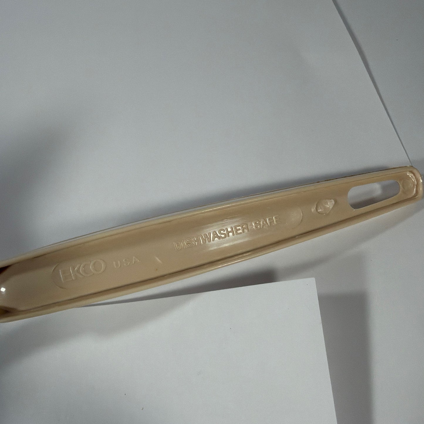 EKCO USA Tan Slotted Serving Spoon 11 Inch Dishwasher Safe