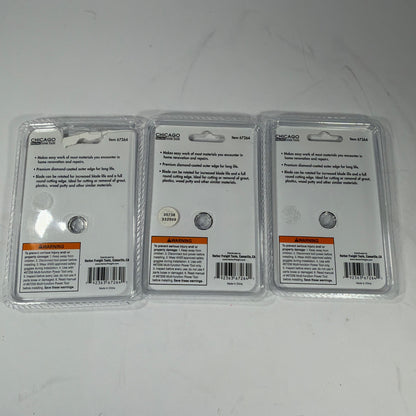 Chicago Electric Diamond Cutter Blade Item 67264 Lot of 3 New