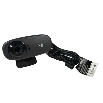 Logitech V-U0015 HD 720p USB Webcam Black Tested Working
