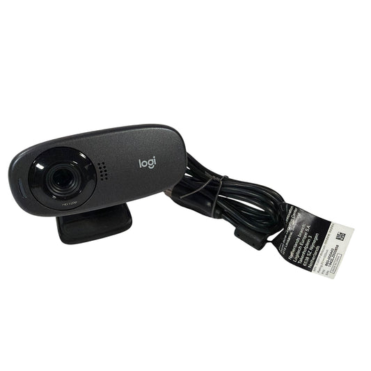 Logitech V-U0015 HD 720p USB Webcam Black Tested Working