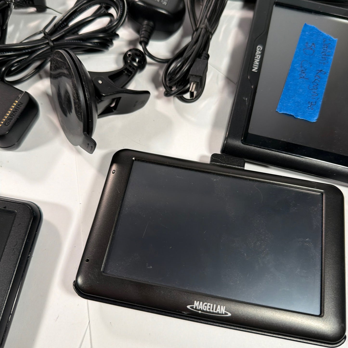 Garmin Nuvi Magellan GPS Lot for Parts Repair with Mounts Cables