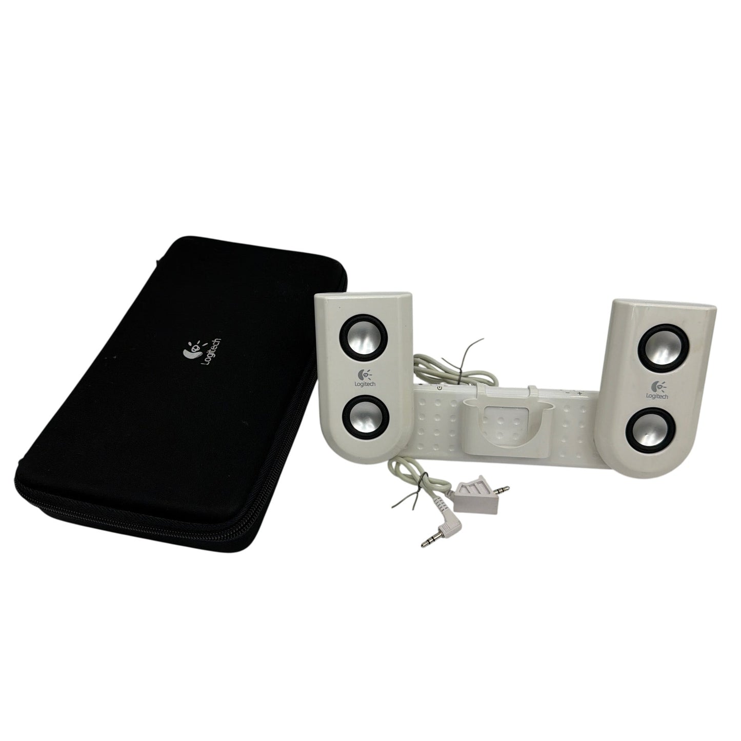 Logitech mm22 S-0159A Portable Speakers White With Carrying Case