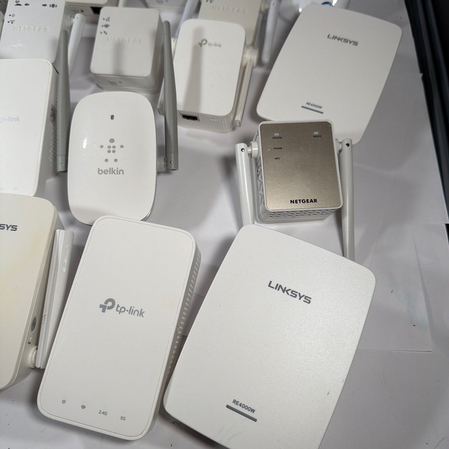 Mixed Lot Wi‑Fi Range Extenders Linksys Netgear TP‑Link Belkin Untested