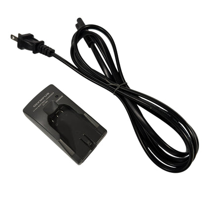 Olympus LI-10C Li-Ion Battery Charger with Power Cord Tested Working